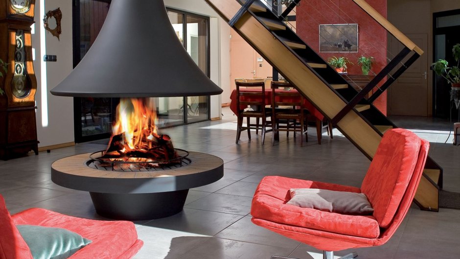 Камин Bordelet Eva 992 Центральный открытый