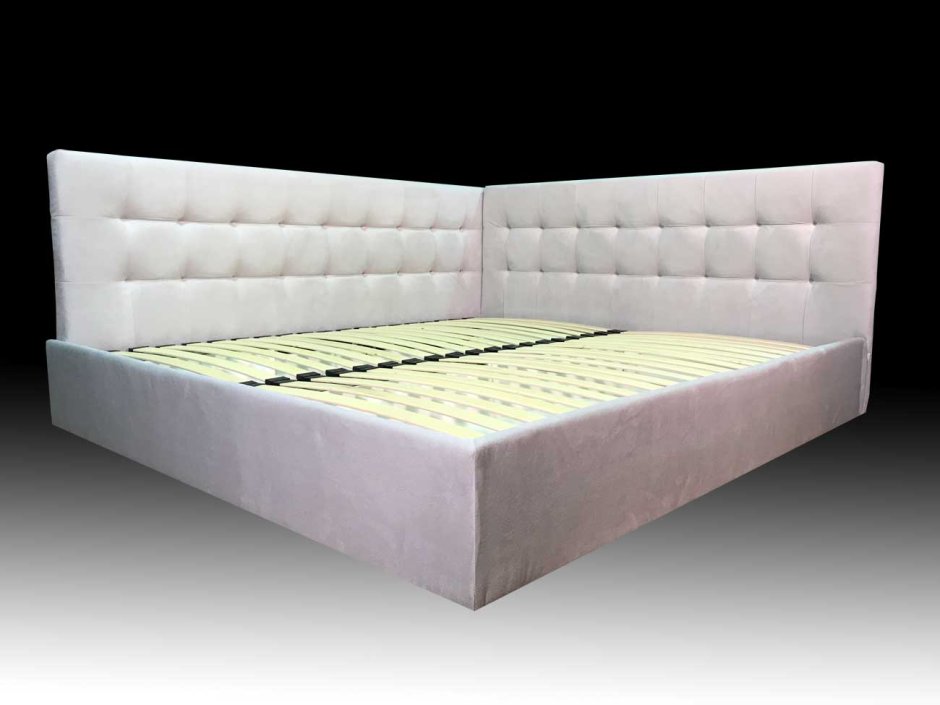 Кровать с мягкими углами двуспальная