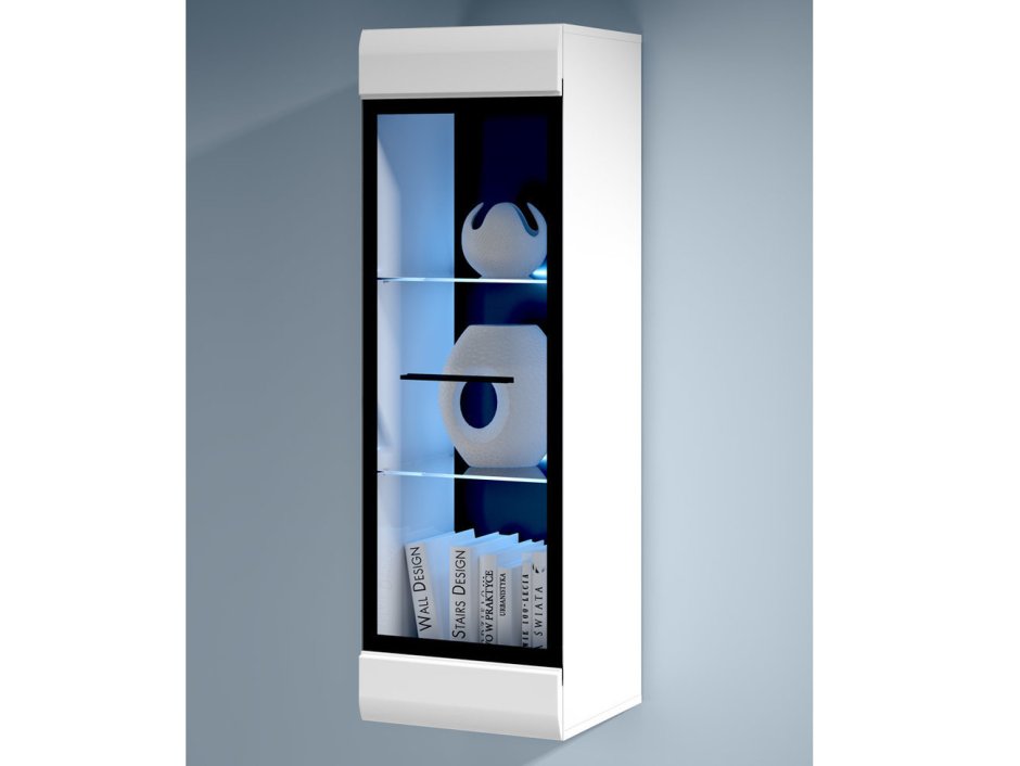 Витрина навесная с подсветкой