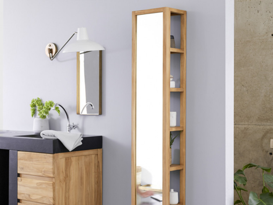 Узкий шкаф в ванную