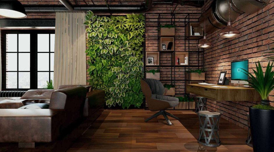 Тату студия в загородном доме в стиле лофт