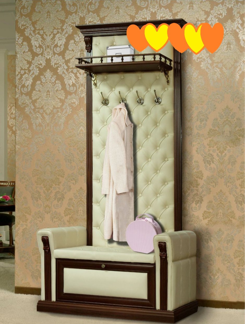 Прихожая с мягкой сидушкой