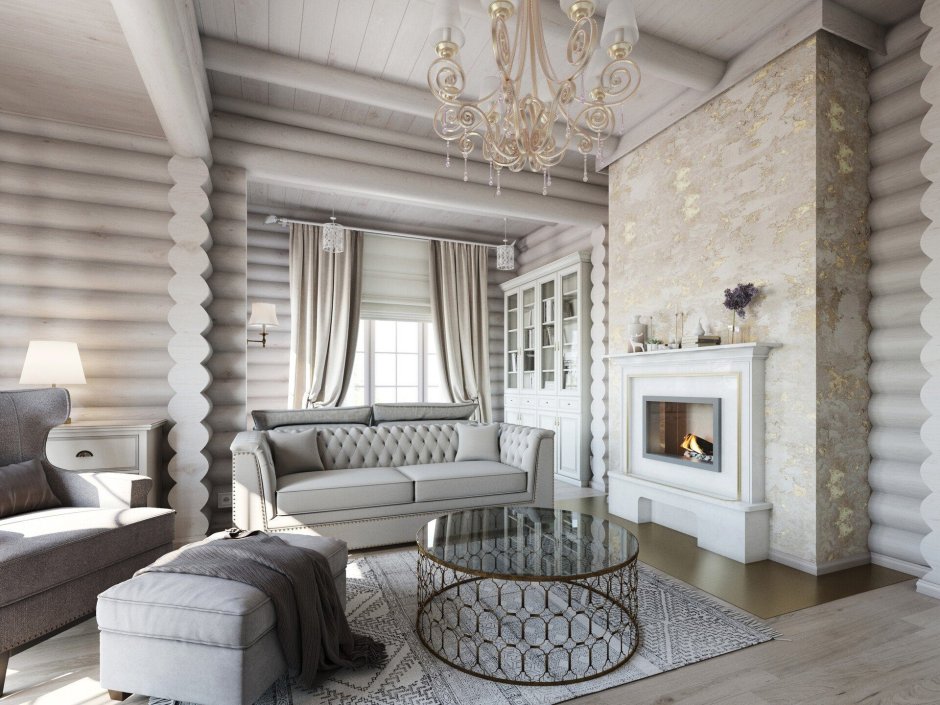 Интерьер загородного дома в классическом стиле