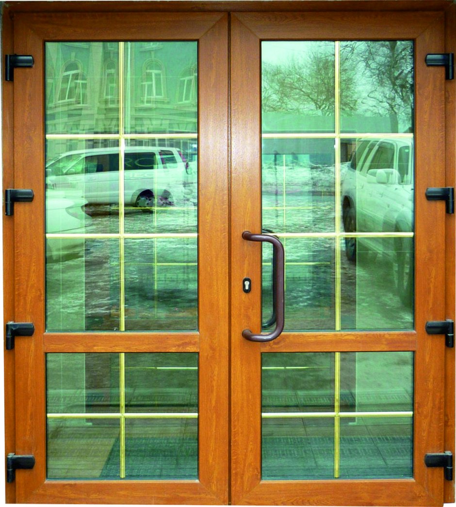 Входная дверь ПВХ Рехау