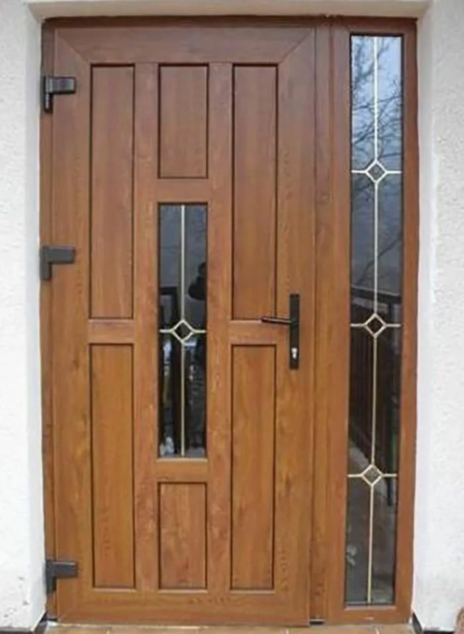 Косая дверь из ПВХ