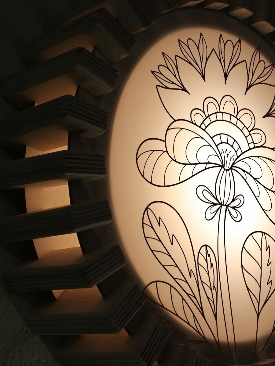 Светильник настенный цветок