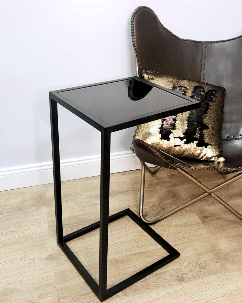 Прикроватный столик черного цвета артикул: IMR-794857