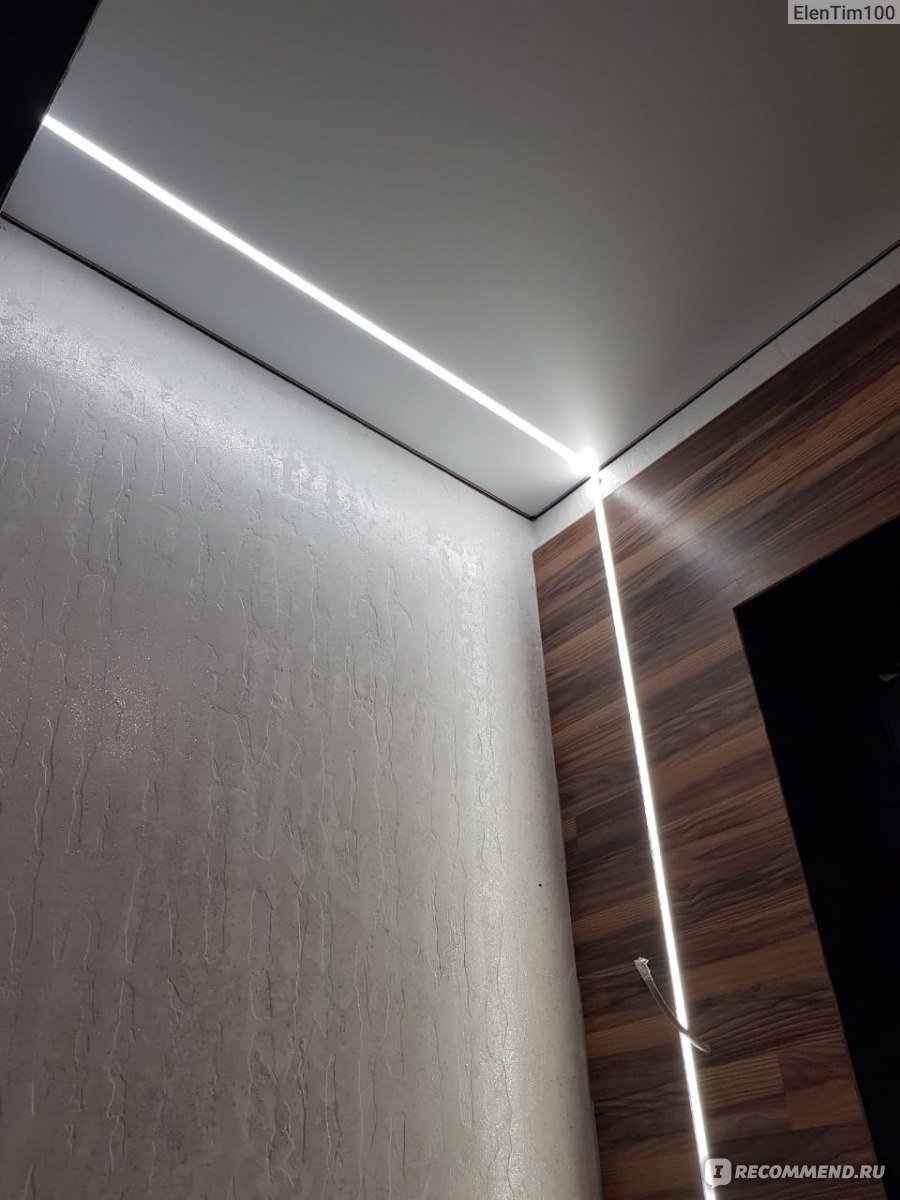 Светодиодный профиль для плитки в ванной