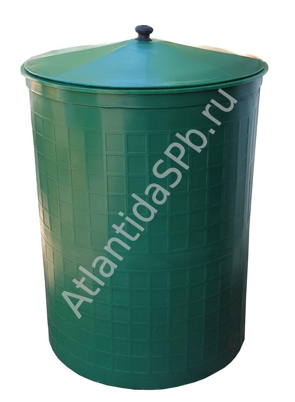 Бочка Садовая зелёная 300л