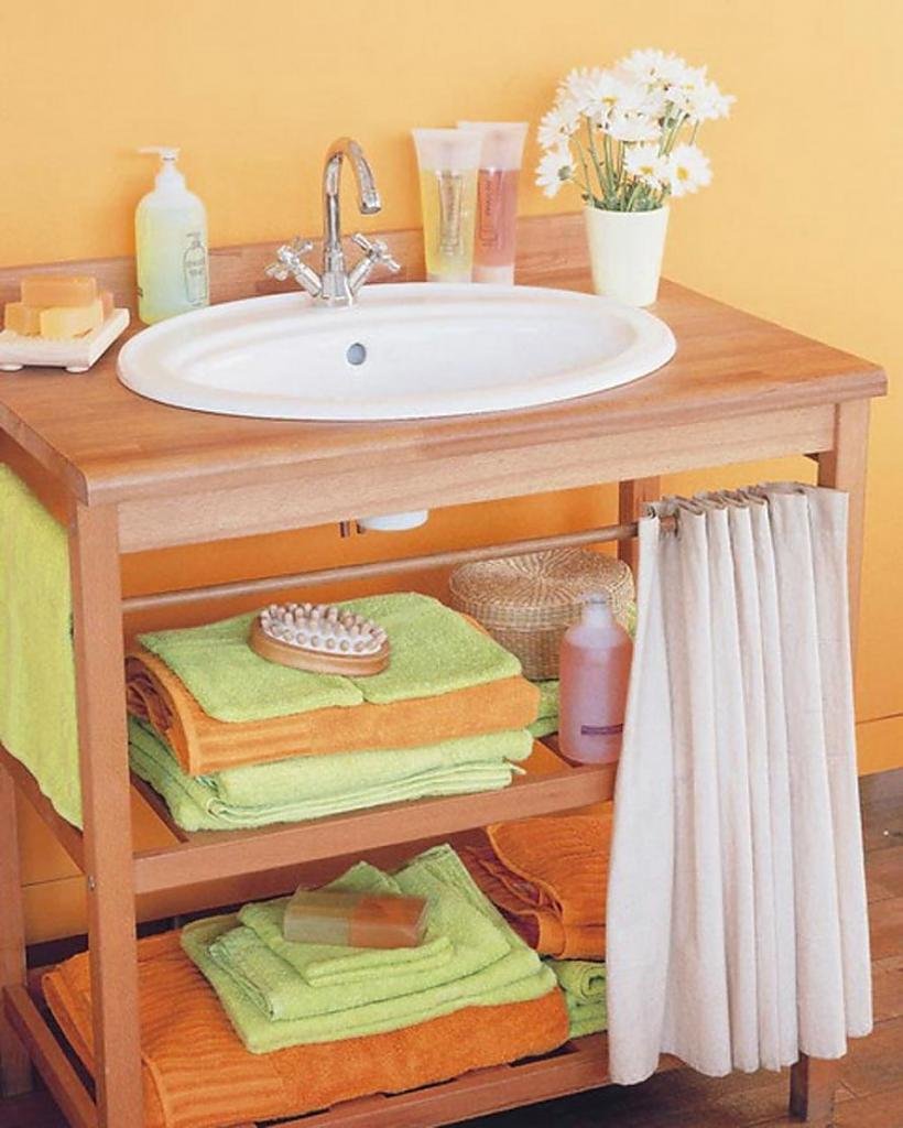 Полки под раковину в ванную