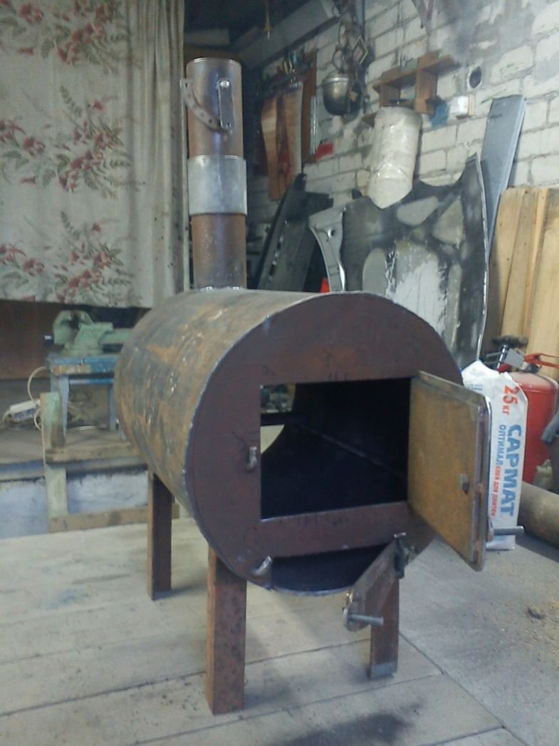 Буржуйка из 420 трубы