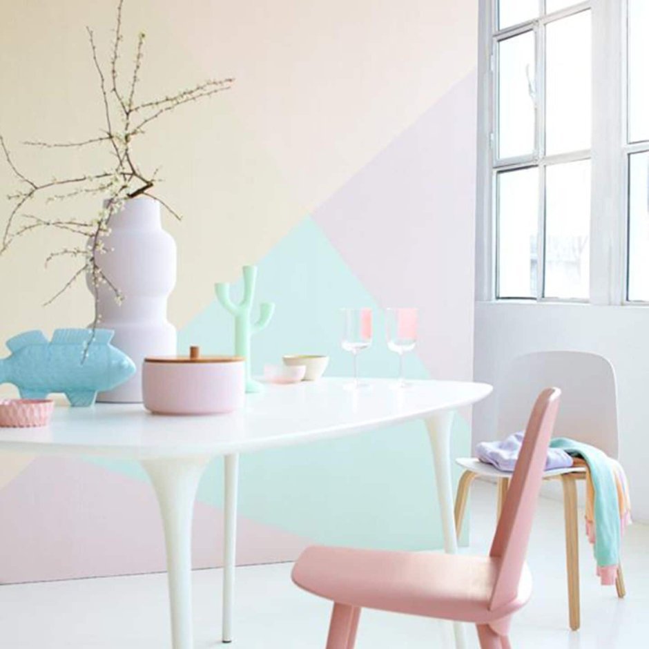 Пастельные тона в интерьере офиса