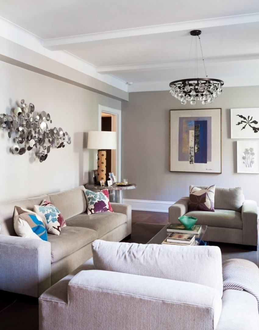 Серо бежевый интерьер