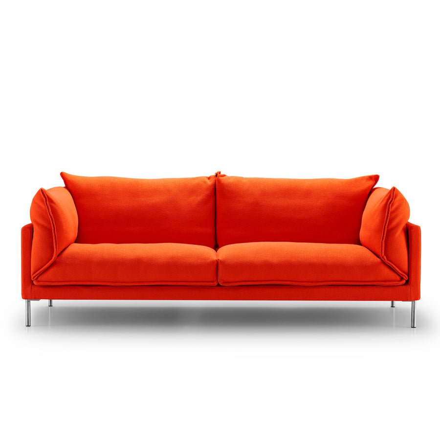 Терракотовый модульный диван