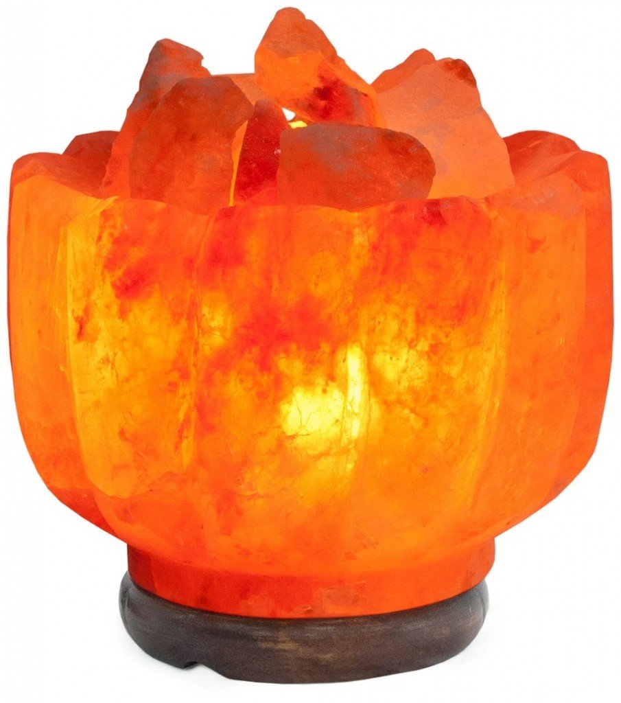 Соляная лампа "ваза с камнями"