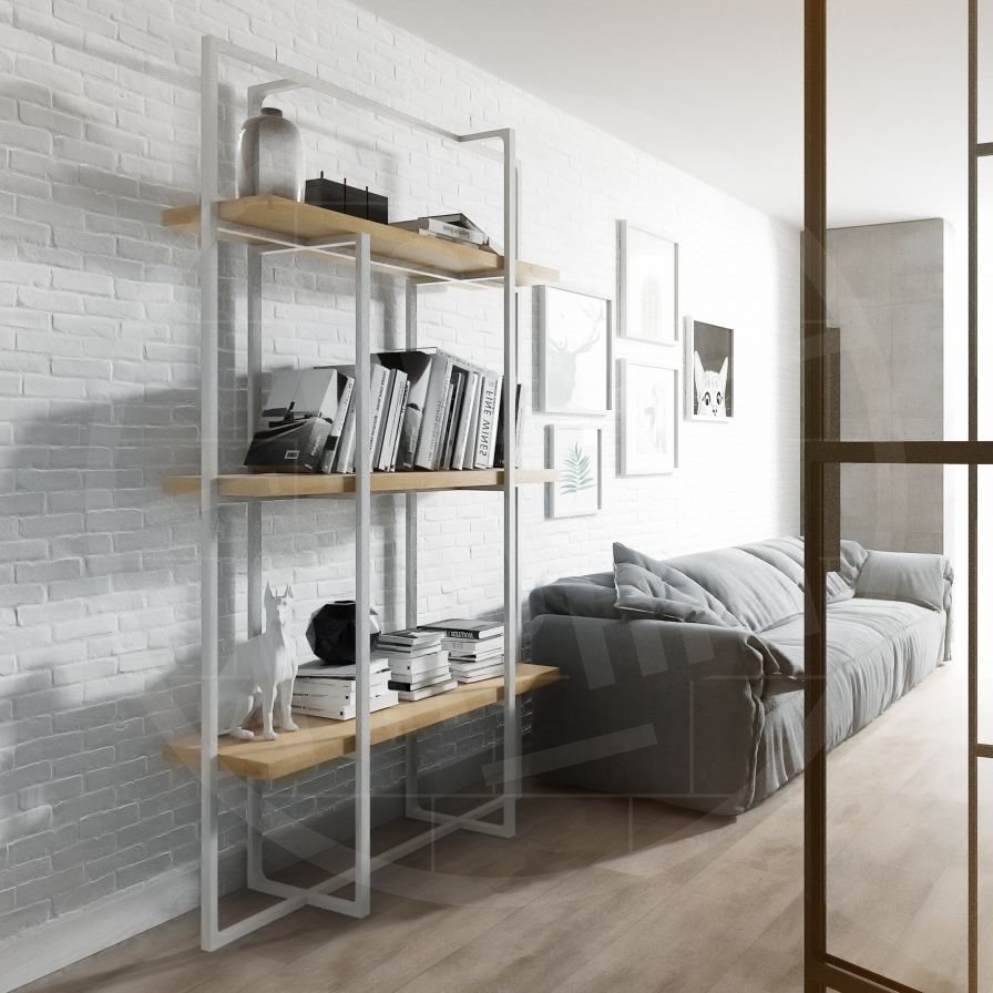 Полка лофт массив дуба l0284