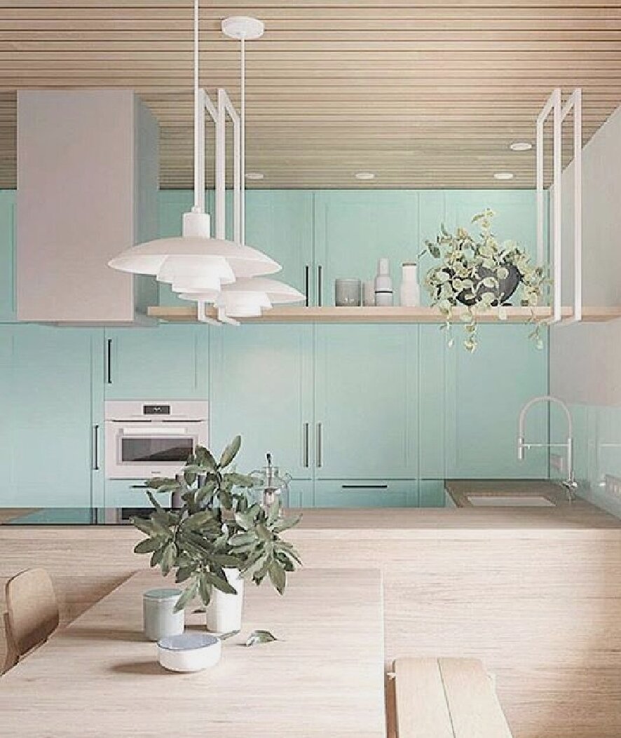 Нео минт в интерьере