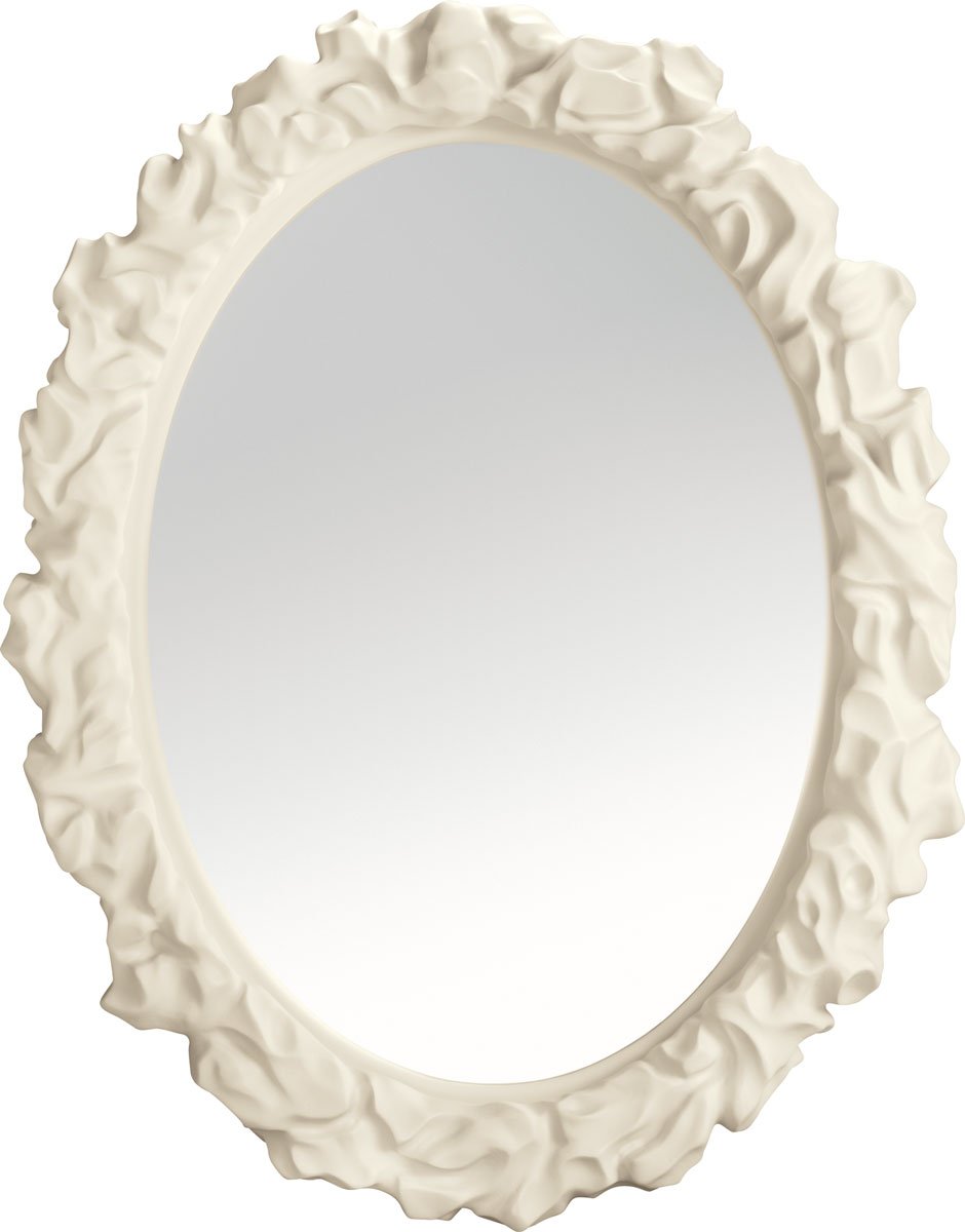 Зеркало в рамке "Ажур" (585х470мм)(белый)