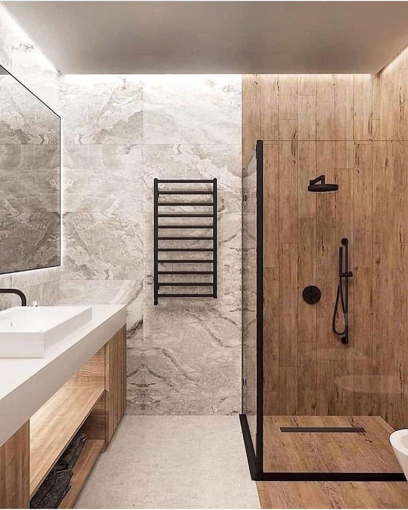 Санузел 3м2 лофт дерево бетон