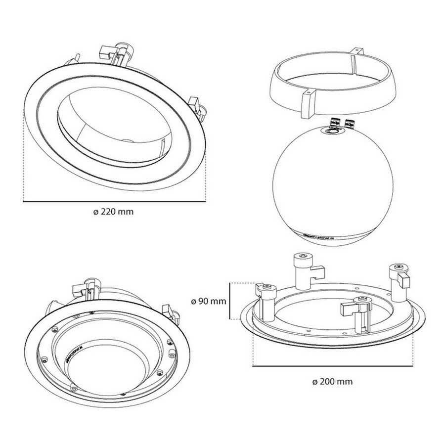 Elipson Planet m потолочное крепление