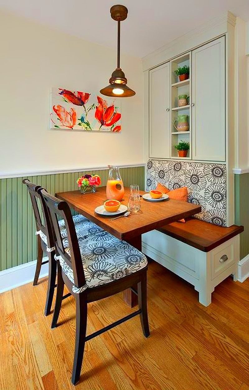 Обеденная зона для маленькой кухни