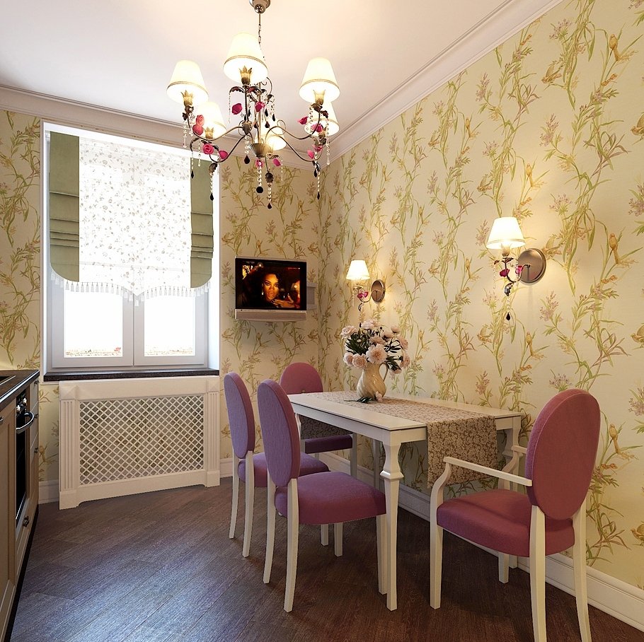 Бра над кухонным столом