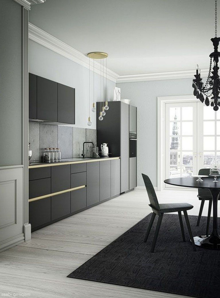 Серая кухня в интерьере