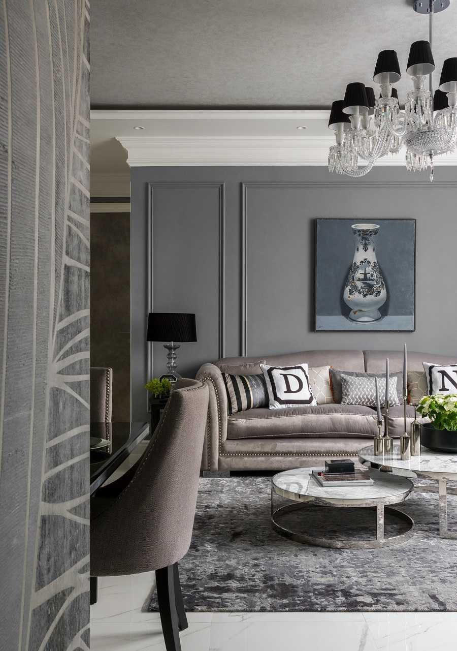 Оттенки серого в интерьере