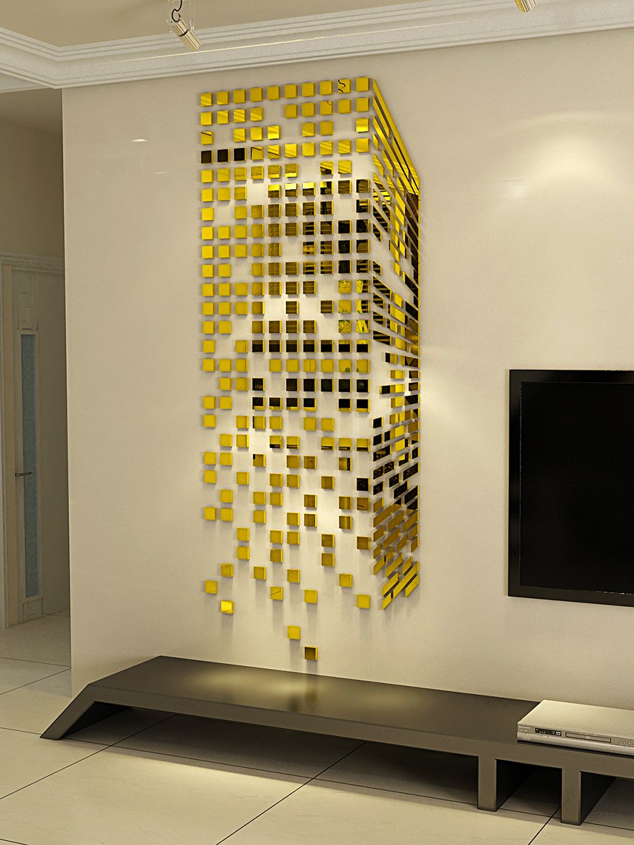 Зеркальная мозаика в интерьере