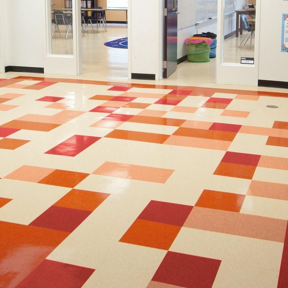 Линолеум разноцветный