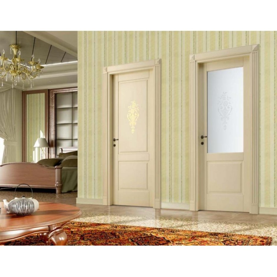 Межкомнатные двери слоновая кость