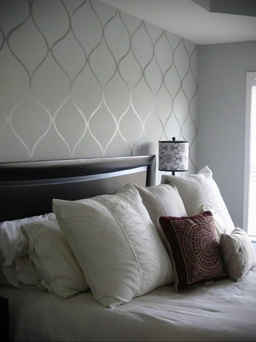 Акцентная стена в спальне