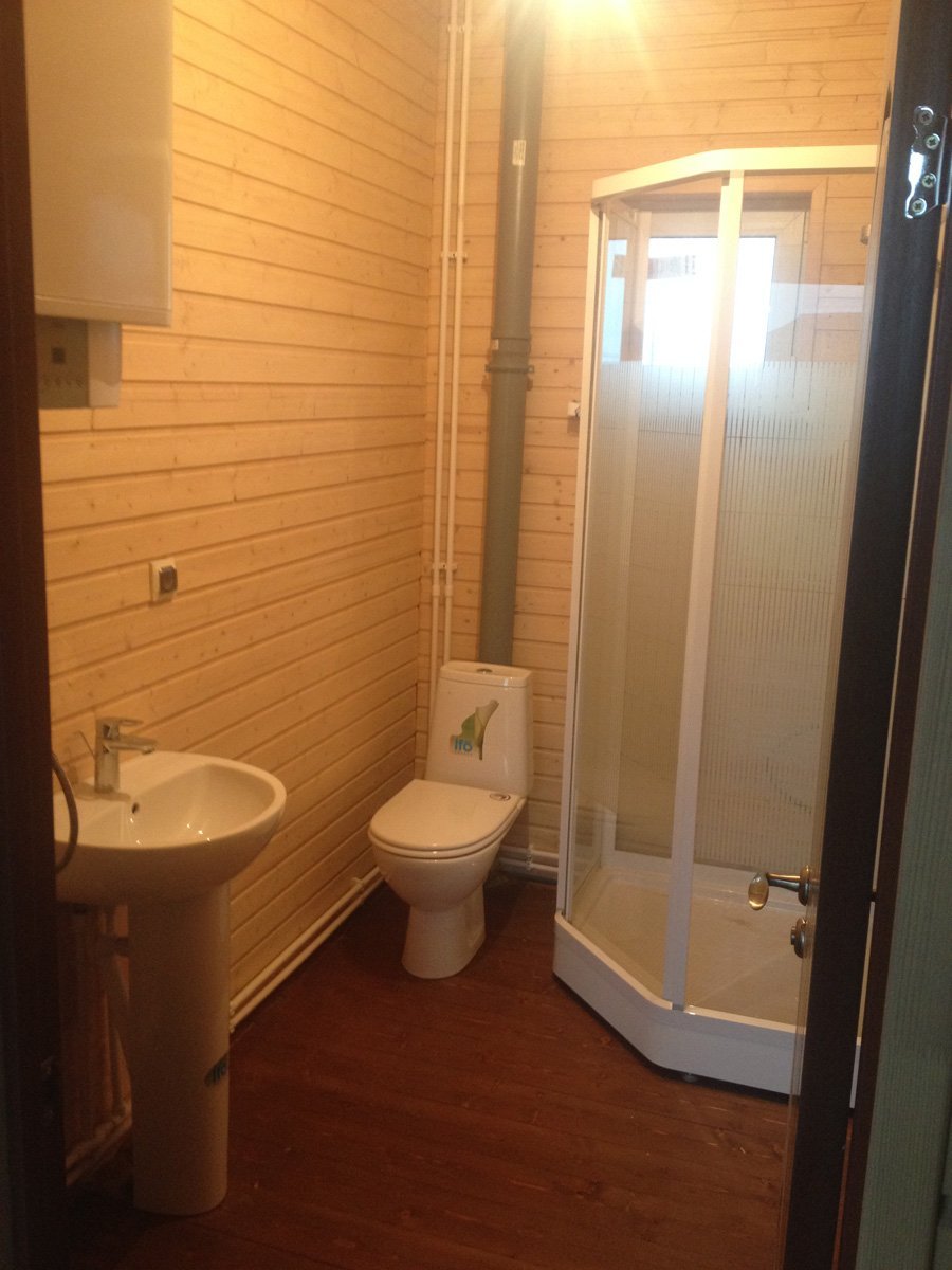 Ванная комната в каркасном доме