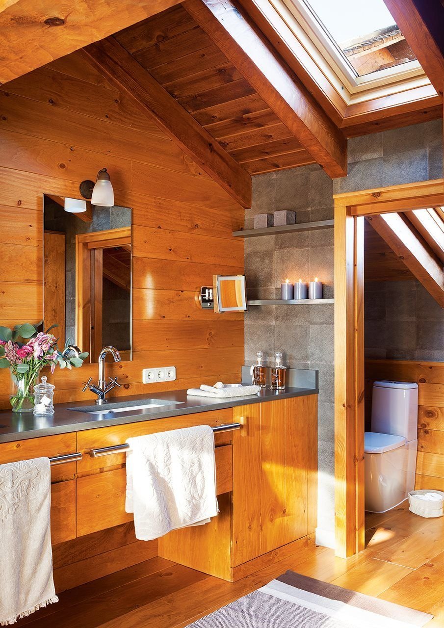 Отделка ванной комнаты на даче