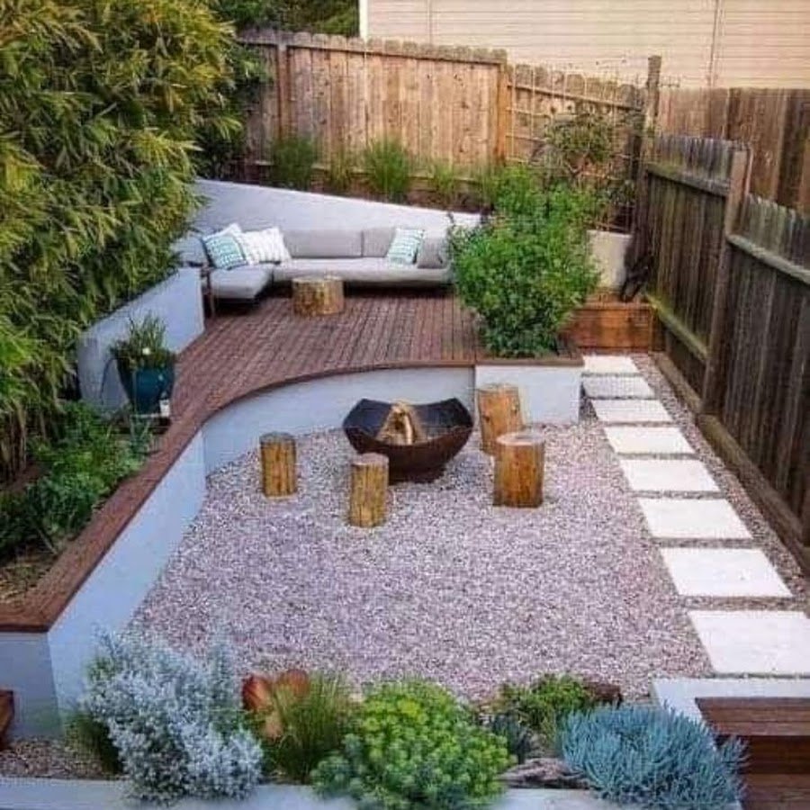 Двор частного дома дизайн и обустройство территории