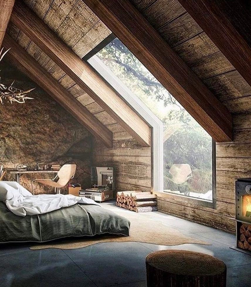 Уютная комната на мансарде