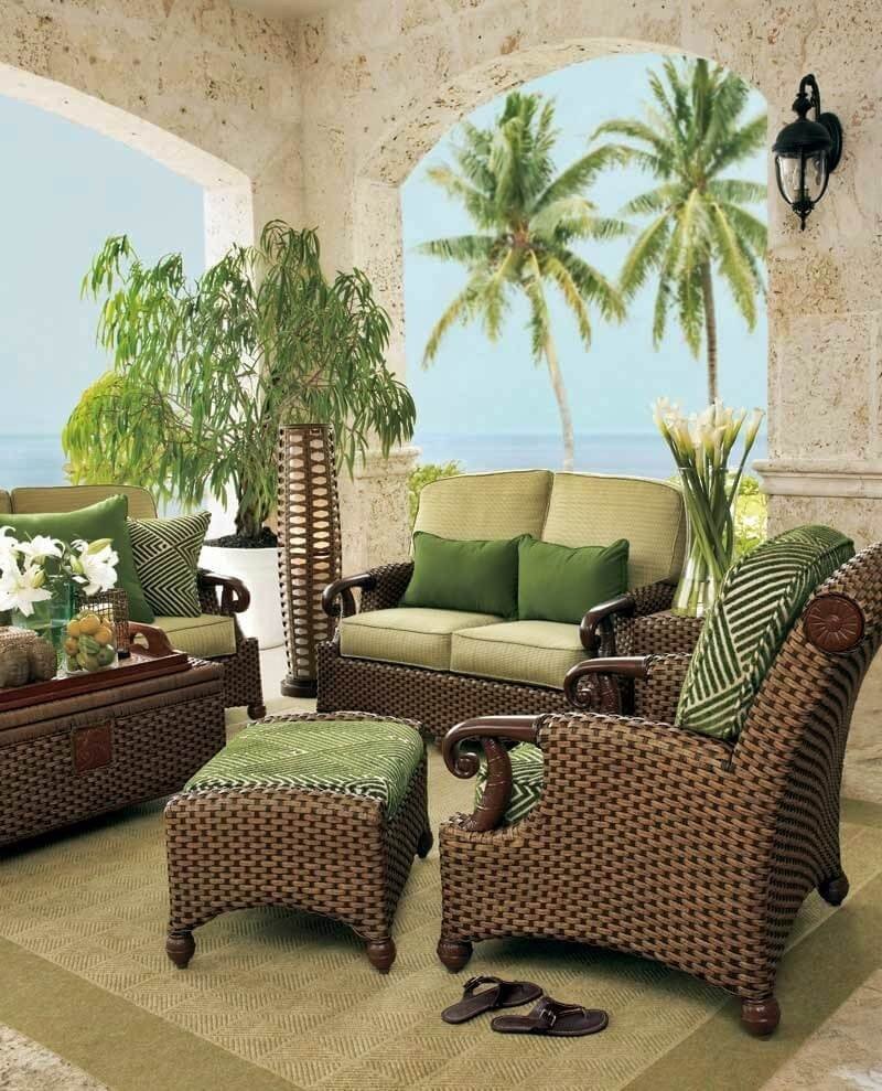 Плетеная мебель в интерьере квартиры