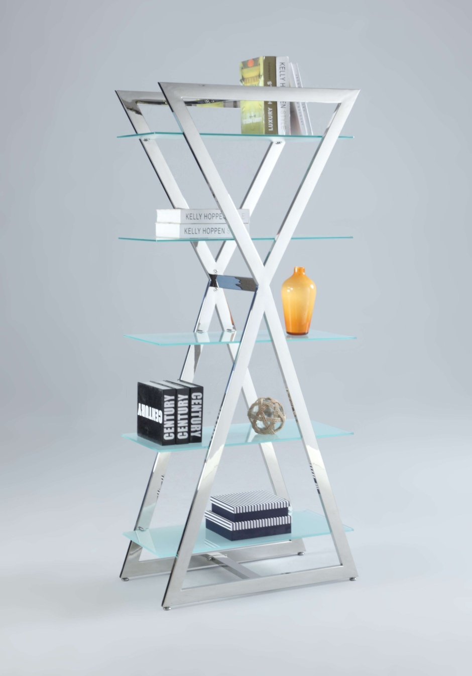 Стеклянная полка Этажерка