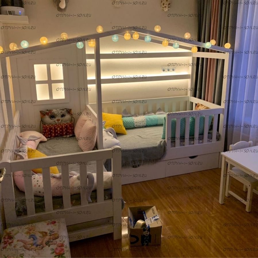 Кровать домик угловой Fairyland