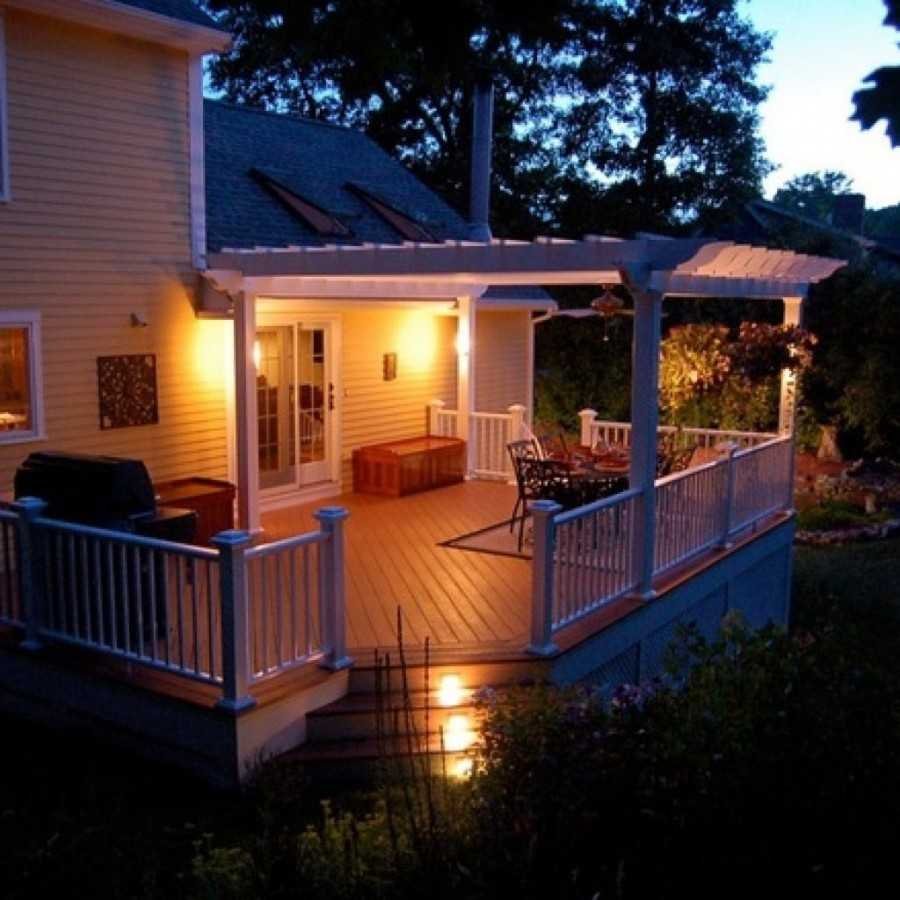 Освещение веранды на даче