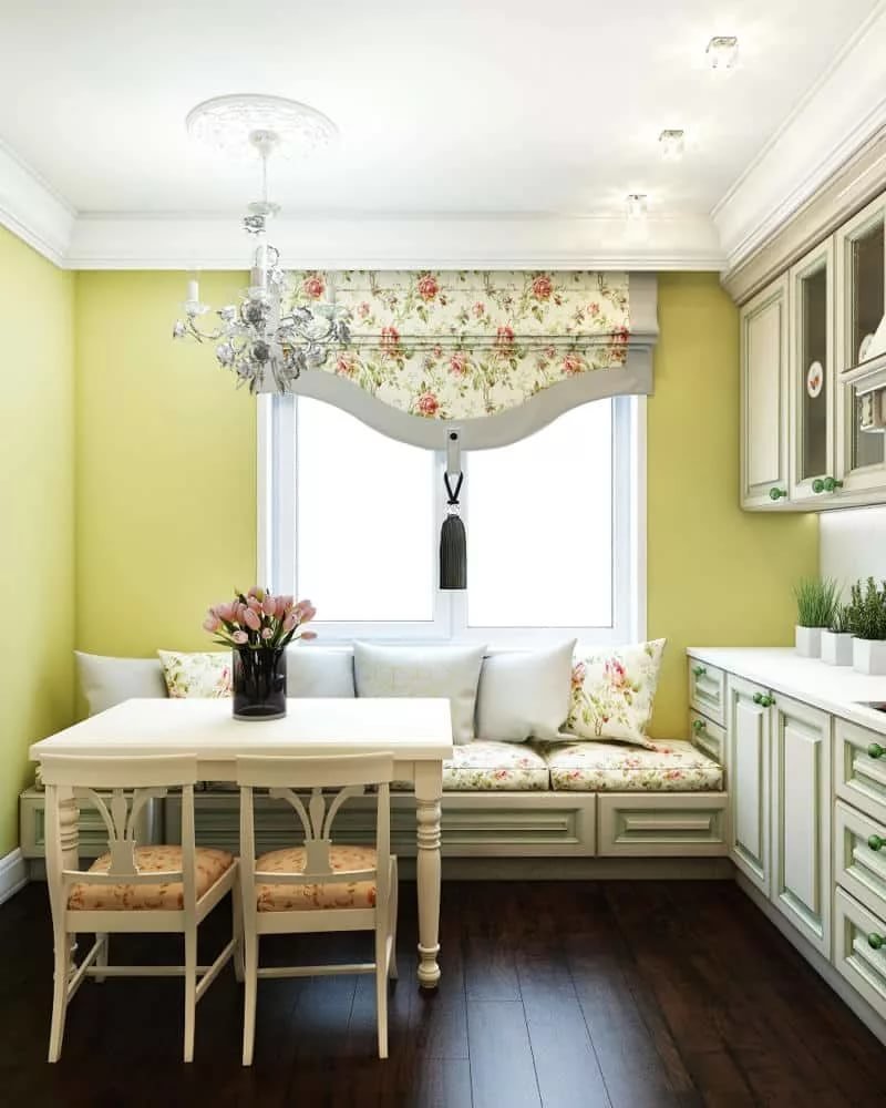 Интерьер кухни 9м2 Прованс