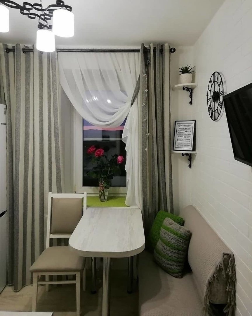 Шторы на кухню в хрущевку