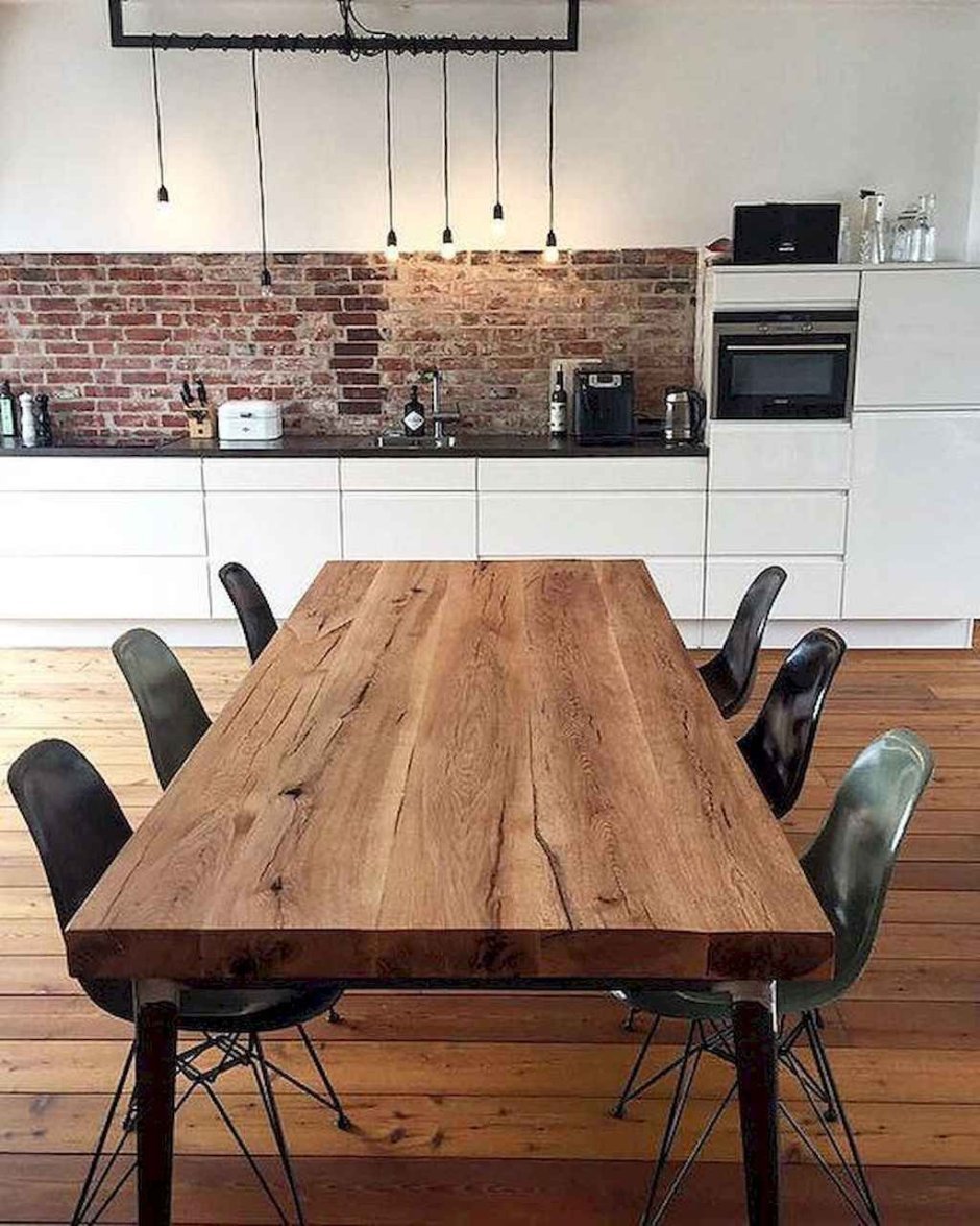Стол кухонный из слэба в стиле лофт