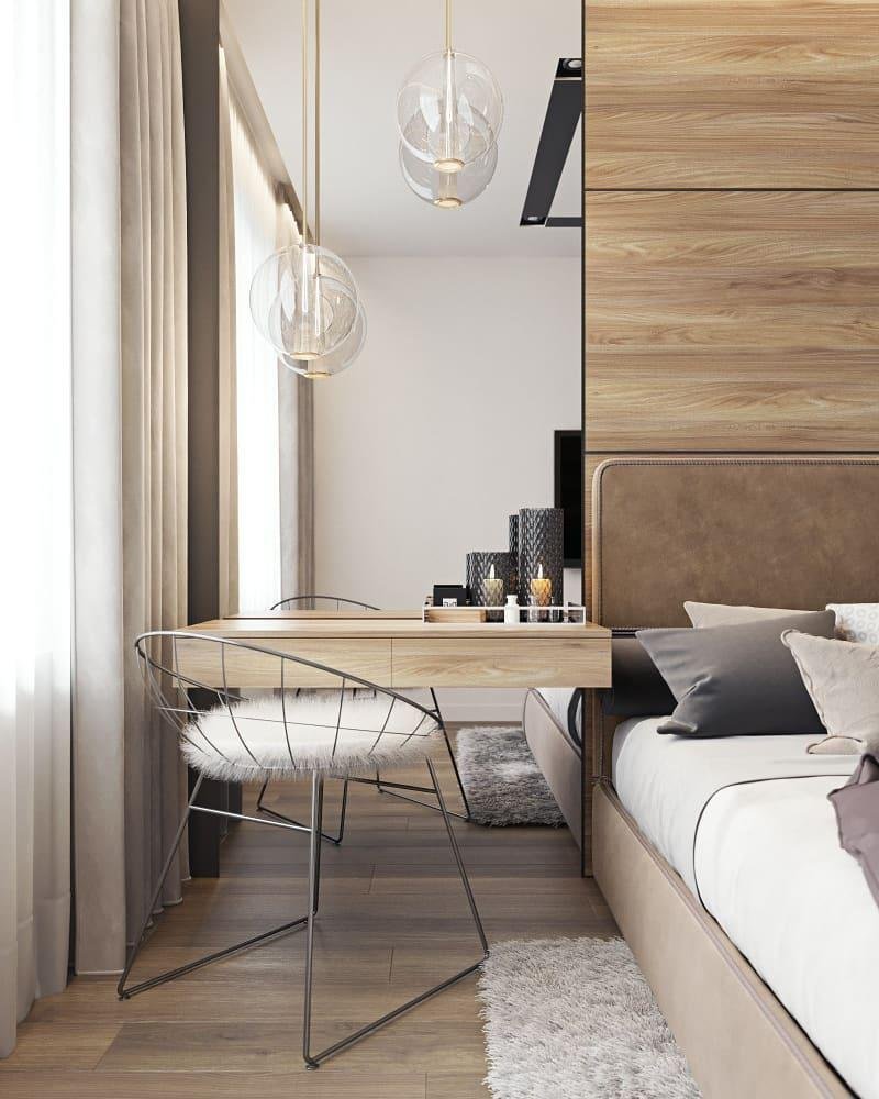 Зеркало в спальню на стену над столиком