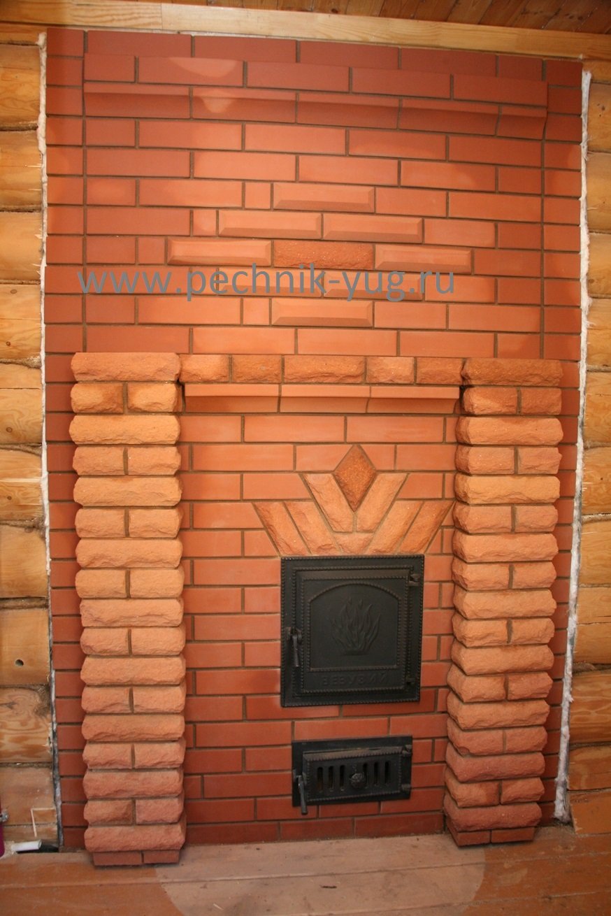 Обкладка кирпичом печей Теклар