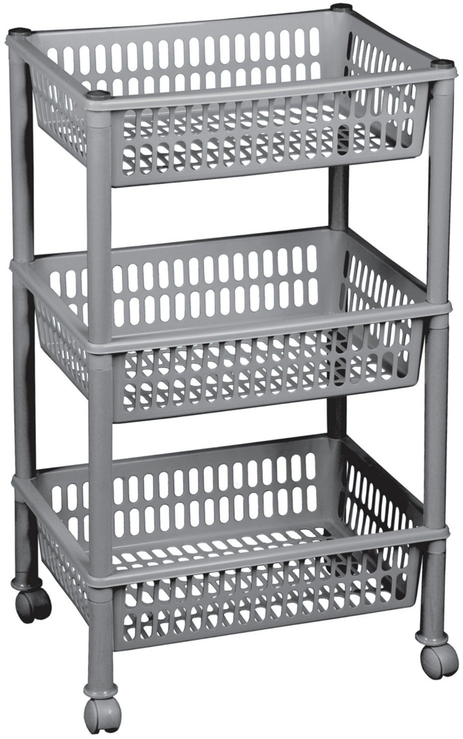 Этажерка секции прямоугольная напольная на колесах арт во-28300пк