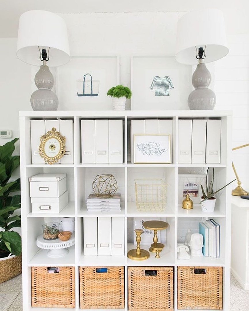 Стеллаж икеа каллакс с корзинами