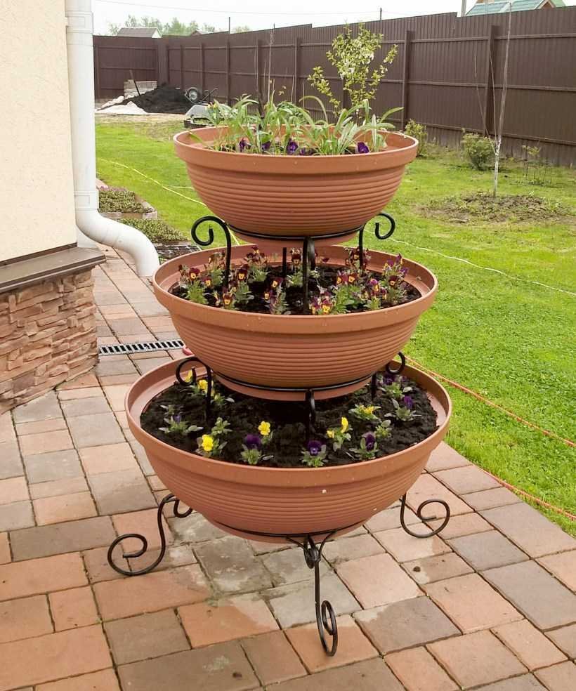 Многоярусные клумбы