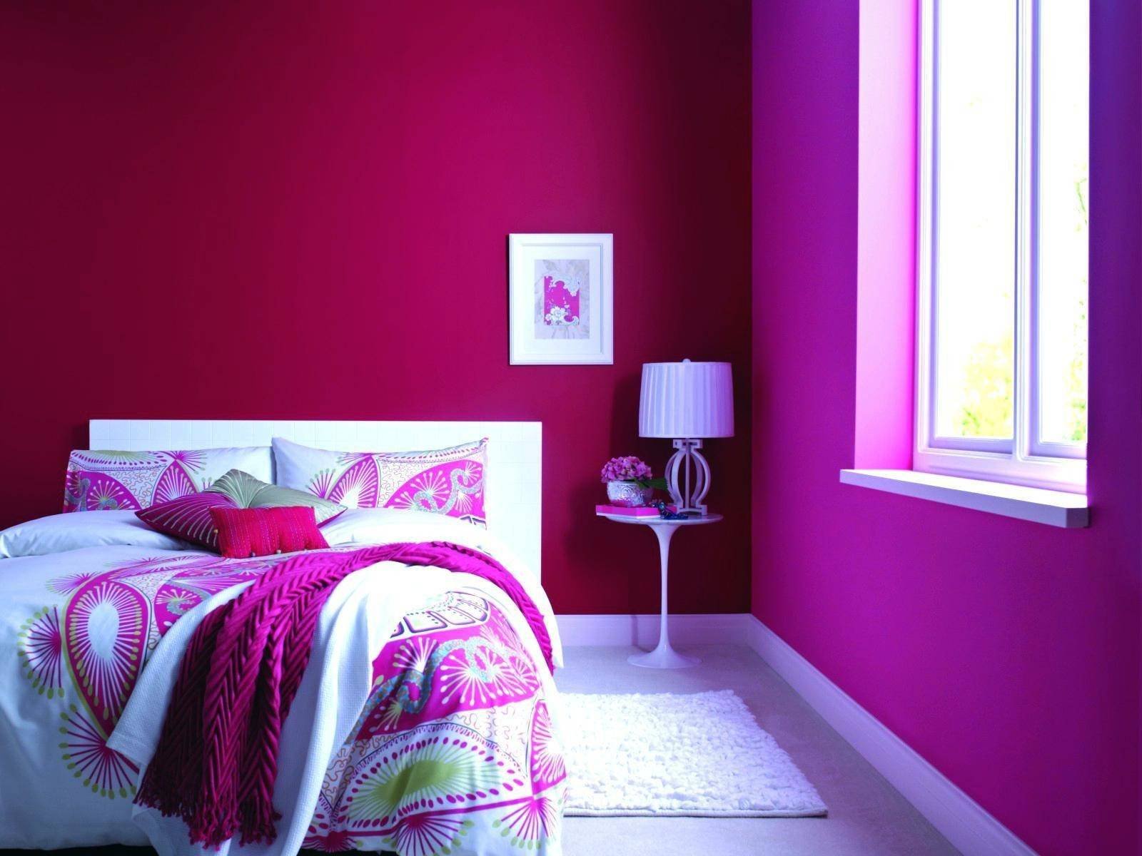 Перекрашу квартиру в розовый. Розовые стены в спальне. Розовая стена. Сиреневые стены. Покрасить стены в комнате.