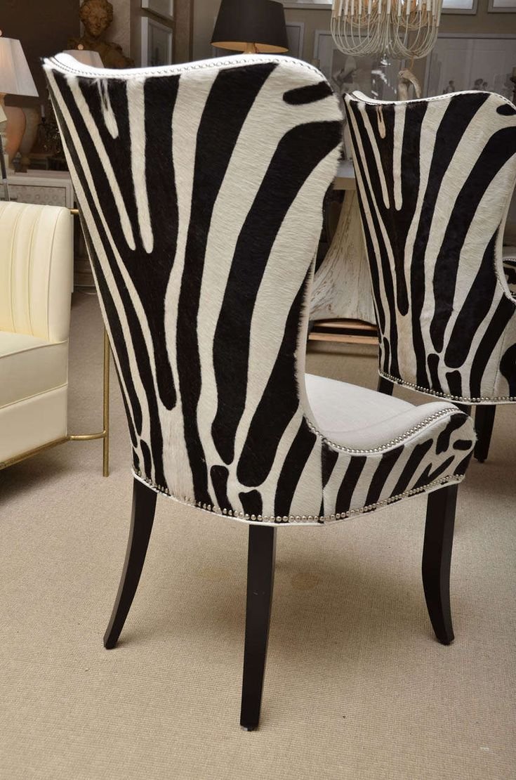 Кресло зебра в интерьере